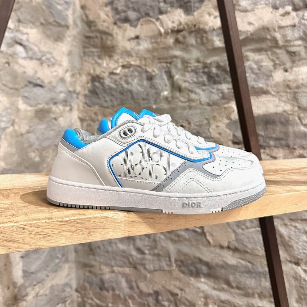 Dior B27 White Blue Low-top Sneakers